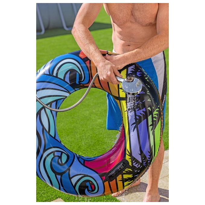 Bestway 58695 Solar Flow Doccia Esterna Solare 20 L 218 cm PVC Acciaio Inox colore Nero