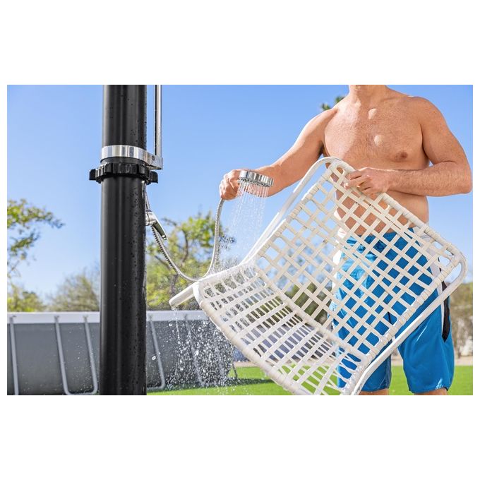 Bestway 58695 Solar Flow Doccia Esterna Solare 20 L 218 cm PVC Acciaio Inox colore Nero