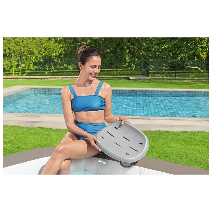 Bestway 60321 Lay-Z-Spa Xtras Sedile Regolabile per Idromassaggio Gonfiabile resistente UV colore Grigio