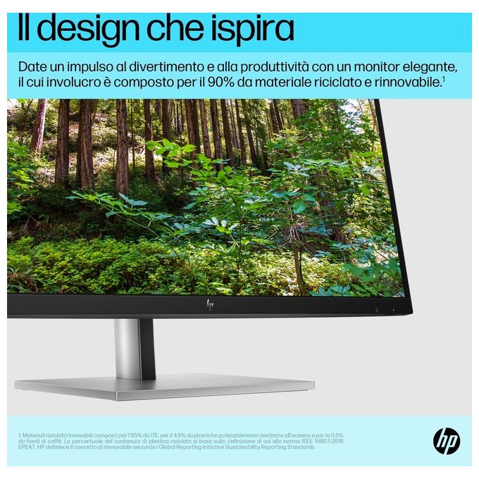 HP 6N4C4AA#ABB E27k G5 Monitor PC 27'' 4K Ultra HD IPS 3840x2160 USB-C 65W colore Nero Argento