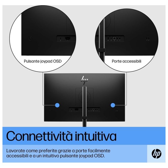 HP 6N4E2AA#ABB E27 G5 Monitor PC 27'' Full HD IPS 1920x1080 75Hz 5ms Hub USB 3.2 HDMI DisplayPort colore Nero