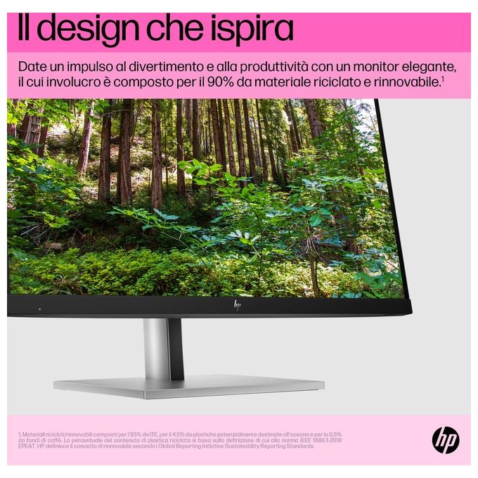 HP 6N6E6AA#ABB E24t G5 Monitor PC Touchscreen 23.8'' Full HD IPS 5ms Hub USB colore Nero