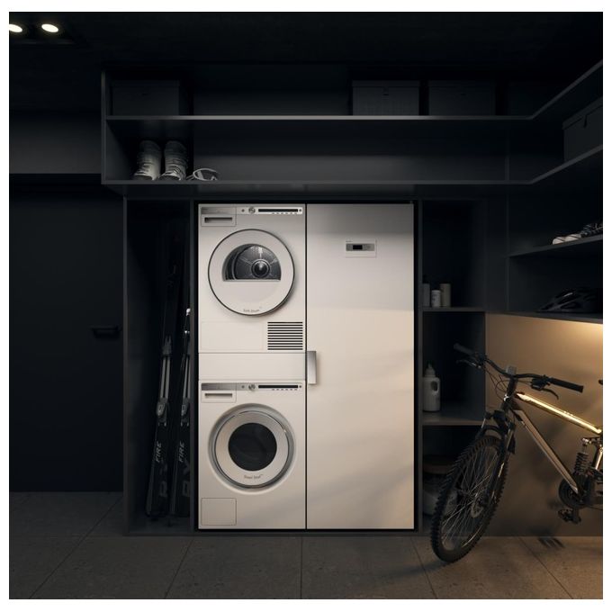 Asko DC7784V Armadio Asciugabiancheria Ventilato 4 Kg 60 dB Libera Installazione (185x60x60 cm) colore Acciaio Inox