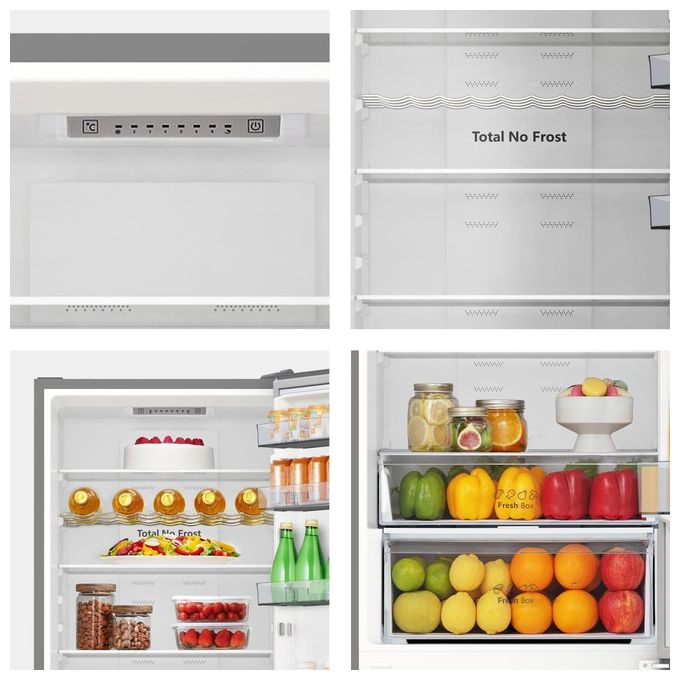 Hisense RB440N4ACA Frigorifero Combinato 336 L 201,7 cm Classe A 35 dB Total No Frost Inverter colore Inox