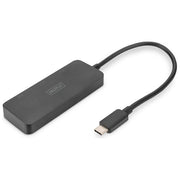 Digitus DS-45334 Hub video MST a 3 porte USB-C 3 DisplayPort 4K 60Hz HDR colore Nero