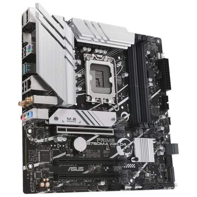 Asus PRIME B760M-A WIFI D4 Scheda Madre micro ATX Socket LGA 1700 Intel B760 DDR4 128 GB Wi-Fi 6 Bluetooth 5.2 2.5 Gigabit Ethernet PCIe 4.0 2x M.2