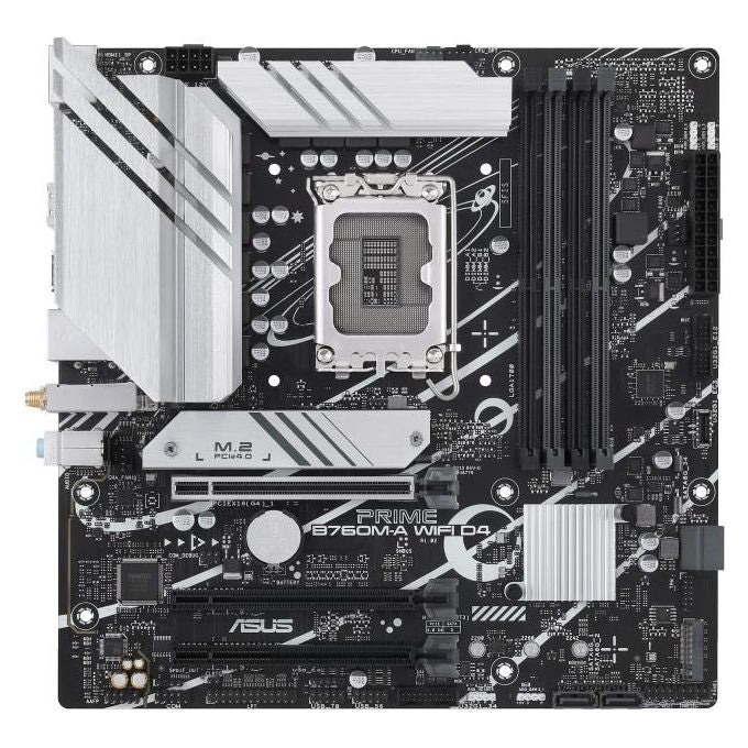 Asus PRIME B760M-A WIFI D4 Scheda Madre micro ATX Socket LGA 1700 Intel B760 DDR4 128 GB Wi-Fi 6 Bluetooth 5.2 2.5 Gigabit Ethernet PCIe 4.0 2x M.2
