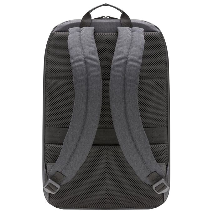 Dbramante1928 BG16CC001715 Helsingborg Zaino per Notebook fino a 16'' in Poliestere Riciclato con Scomparto Imbottito e Chiusura Impermeabile colore Carbone