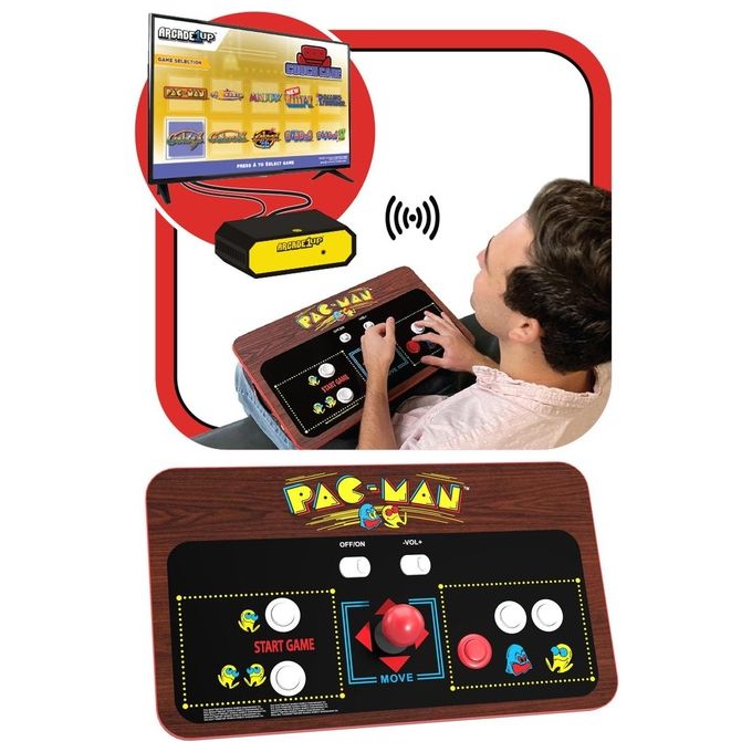 Arcade1Up PAC-E-20640 Pac-Man Couchcade Console Videogioco Retro 10 Giochi HDMI Controller Wireless colore Multicolore
