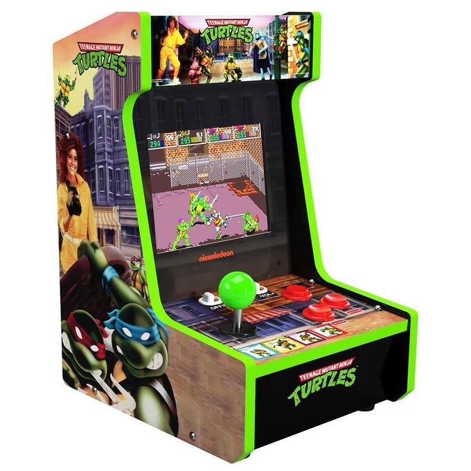 Arcade1Up TMN-C-23860 Turtles in Time Countercade Console Retrogaming 2 Giochi Schermo LCD 8'' colore Multicolore