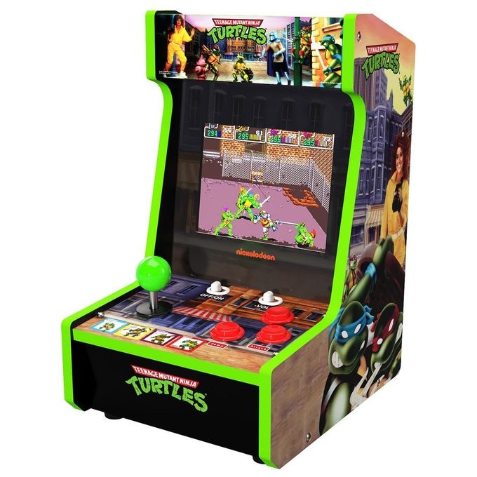 Arcade1Up TMN-C-23860 Turtles in Time Countercade Console Retrogaming 2 Giochi Schermo LCD 8'' colore Multicolore