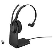 Jabra 25599-899-989 Evolve2 55 Auricolare Mono Wireless con Cancellazione Attiva del Rumore e Certificazione Microsoft Teams colore Nero