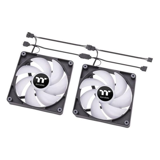 Thermaltake CL-F149-PL12SW-A CT120 ARGB Sync Ventilatore PC 120 mm 500-2000 rpm 57,05 CFM 2,23 mmH2O colore Nero Bianco