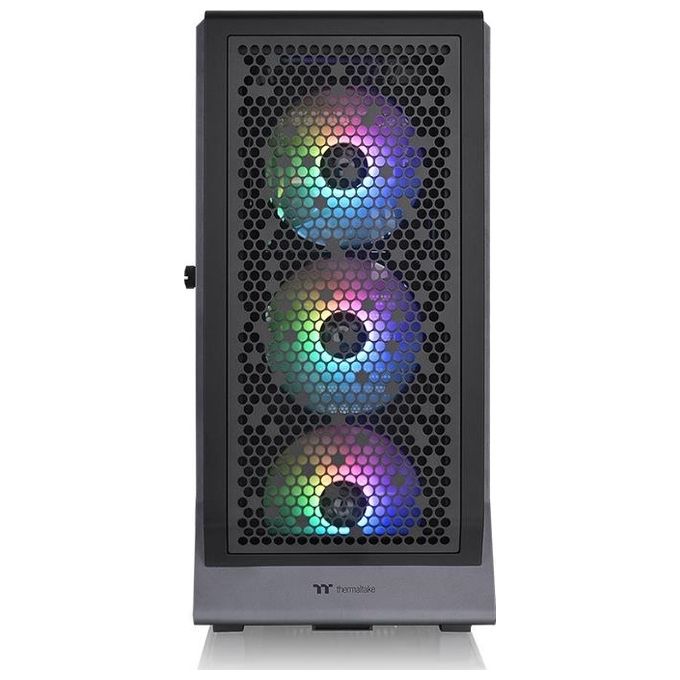 Thermaltake CA-1X5-00M1WN-00 Ceres 500 TG ARGB Case per PC Midi Tower con 3 Ventole ARGB 140 mm e Pannello Laterale in Vetro Temperato colore Nero