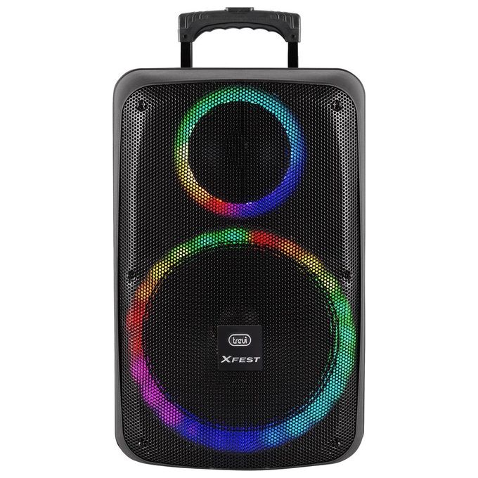 Trevi XF 1250 KB XFest Altoparlante Amplificato 90W Bluetooth Karaoke TWS USB MicroSD Microfono Incluso colore Nero
