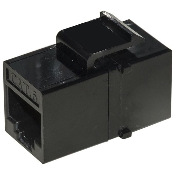 Link Adattatore Passante 2x8 Poli Rj45 Utp non Schermato cat.6 con Ganci per Pannelli