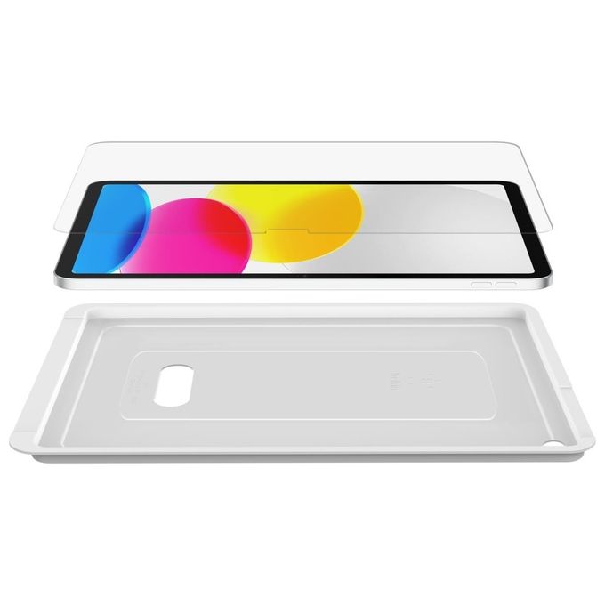 Belkin OVI004ZZ ScreenForce Pellicola proteggischermo in vetro temperato compatibile Apple Pencil applicazione Easy Align senza bolle colore Transparente