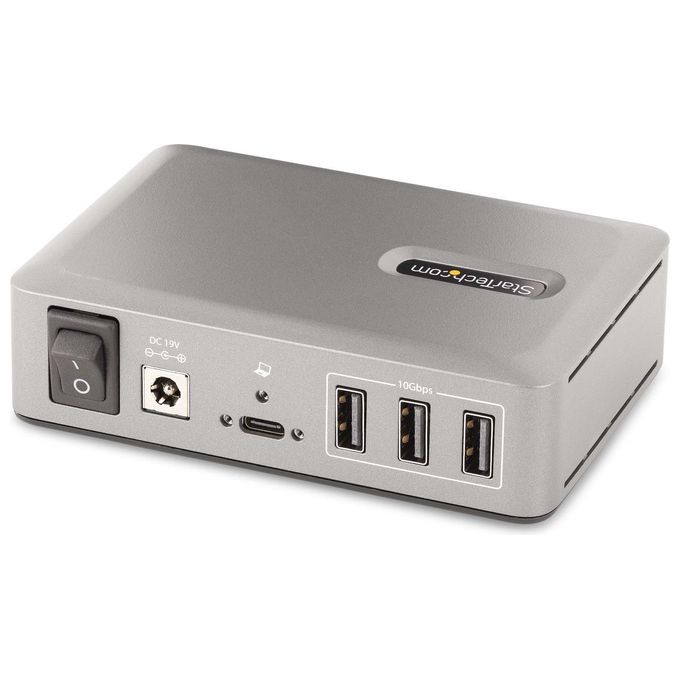 StarTech.com 10G8A2CS-USB-C-HUB Hub USB-C 10 Porte 10Gbps USB 3.2 Gen 2 8x USB-A 2x USB-C Autoalimentato 65W colore Grigio