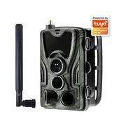 Denver 112131130090 WCL-8040 Fotocamera per Animali Selvatici 4G LTE Tuya Sensore CMOS 8 MP Risoluzione 30MP Visione Notturna 38 LED IR IP65 colore Mimetico
