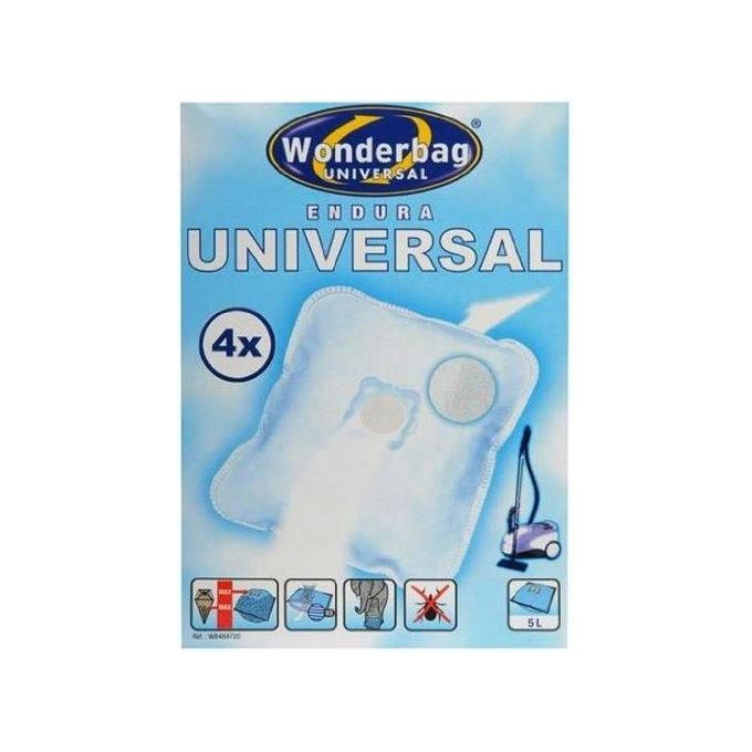 Rowenta WB4847 Confezione 4 Sacchi di Ricambio con Anello Adattatore