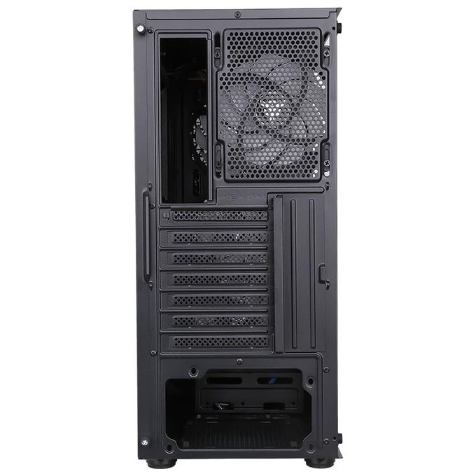 Itek ITGCAST33B Six Triangle PC Case Midi Tower 4 Ventole ARGB 120mm Vetro Temperato ATX colore Nero