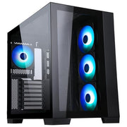 Itek ITGCADCAGB Dark Cave Case Tower Gaming ATX 4x Fan ARGB 120mm USB 3.0 Type-C Pannello Vetro Temperato colore Nero