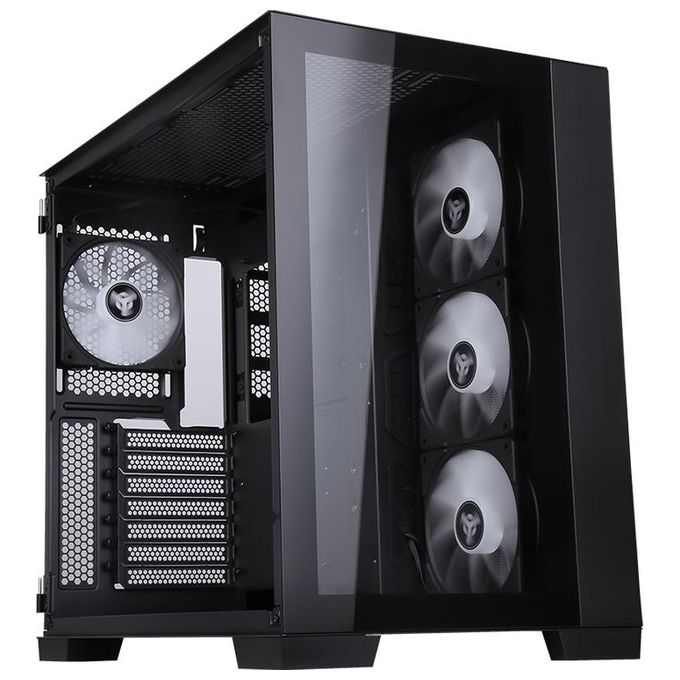 Itek ITGCADCAGB Dark Cave Case Tower Gaming ATX 4x Fan ARGB 120mm USB 3.0 Type-C Pannello Vetro Temperato colore Nero