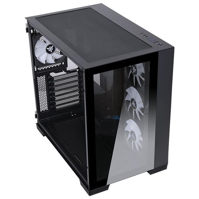 Itek ITGCADCAGB Dark Cave Case Tower Gaming ATX 4x Fan ARGB 120mm USB 3.0 Type-C Pannello Vetro Temperato colore Nero