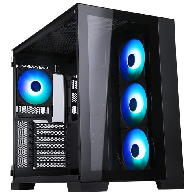 Itek ITGCADCAGB Dark Cave Case Tower Gaming ATX 4x Fan ARGB 120mm USB 3.0 Type-C Pannello Vetro Temperato colore Nero