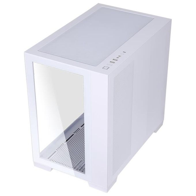 Itek ITGCADCAGW Dark Cave Case Gaming Tower ATX 4x120mm ARGB Fan Vetro Temperato USB 3.0 Type-C colore Bianco