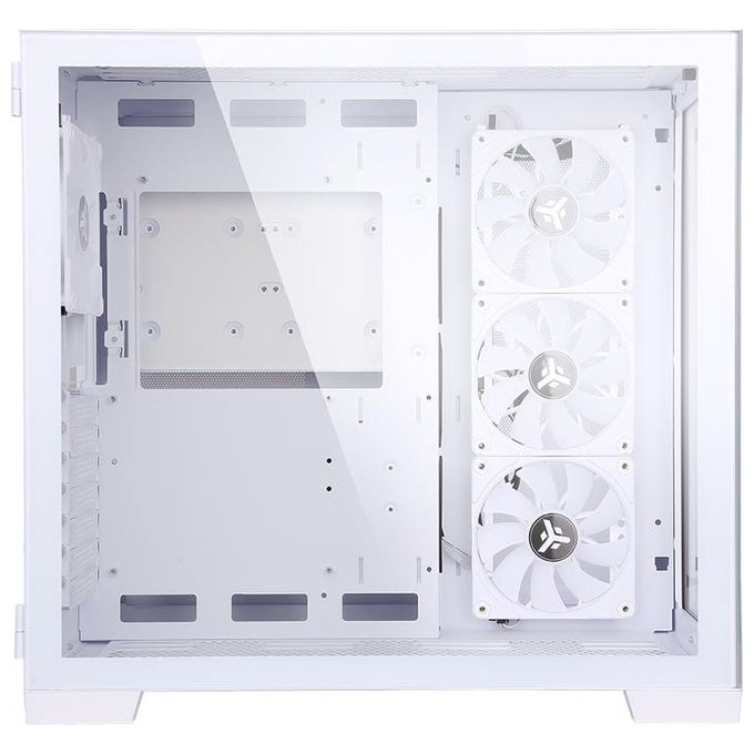Itek ITGCADCAGW Dark Cave Case Gaming Tower ATX 4x120mm ARGB Fan Vetro Temperato USB 3.0 Type-C colore Bianco