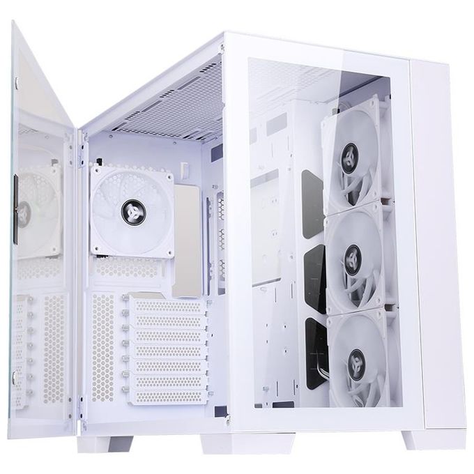 Itek ITGCADCAGW Dark Cave Case Gaming Tower ATX 4x120mm ARGB Fan Vetro Temperato USB 3.0 Type-C colore Bianco
