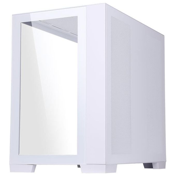 Itek ITGCADCAGW Dark Cave Case Gaming Tower ATX 4x120mm ARGB Fan Vetro Temperato USB 3.0 Type-C colore Bianco