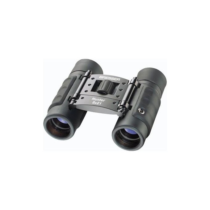Bresser Optics 1110821 Hunter Binocolo 8x21 con Prisma BK-7 colore Nero