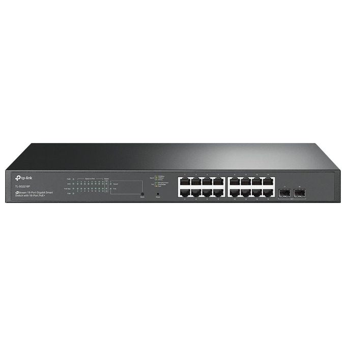 TP-Link TL-SG2218P Switch Gestito L2 L2+ 16 porte Gigabit PoE+ 150W 2 slot SFP Omada SDN colore Nero