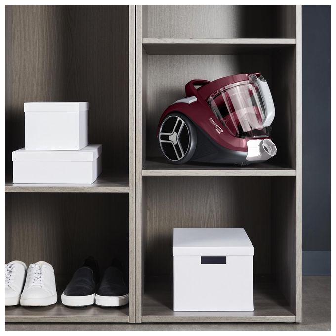 Rowenta RO4B63 Compact Power XXL Aspirapolvere a Cilindro Senza Sacchetto 2,5 L 900 W 75 dB colore Rosso