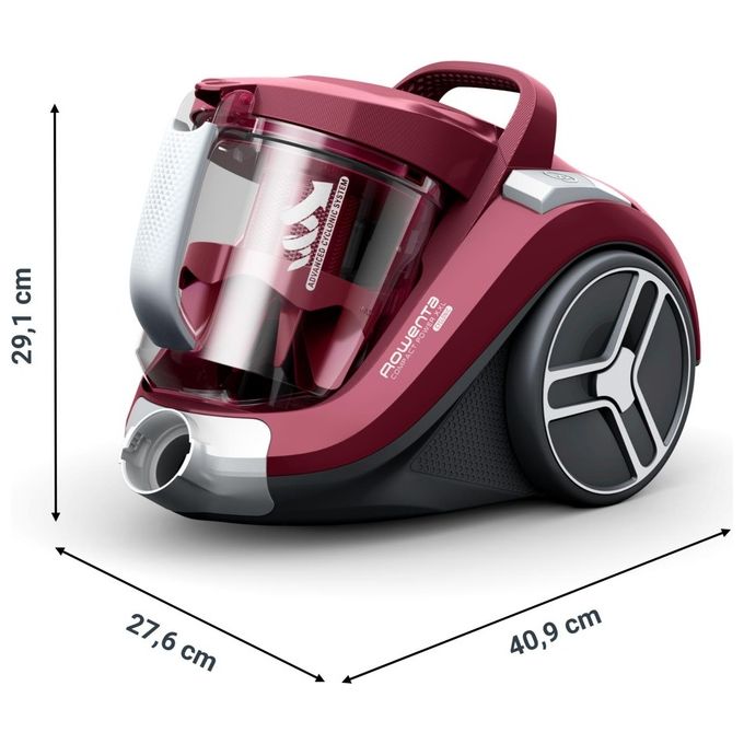 Rowenta RO4B63 Compact Power XXL Aspirapolvere a Cilindro Senza Sacchetto 2,5 L 900 W 75 dB colore Rosso