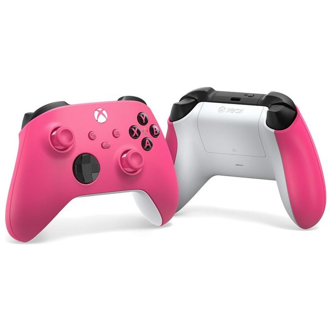 Microsoft QAU-00083 Controller Wireless per Xbox Compatibile con Xbox Series X-S Xbox One PC Windows Android iOS Bluetooth Jack 3,5 mm Pulsante Condividi Batteria AA Fino a 40 Ore colore Rosa Intenso