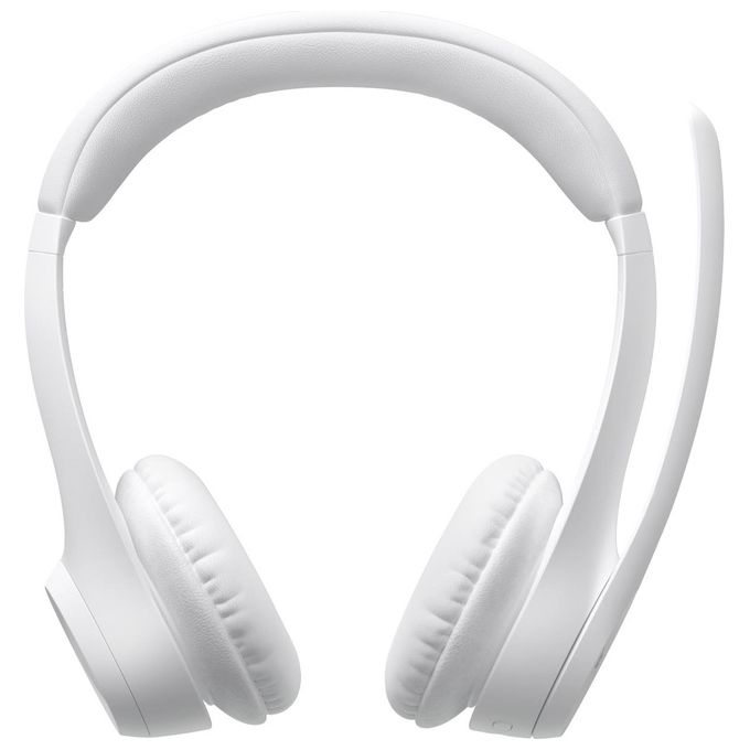 Logitech 981-001417 Zone 300 Cuffie a Padiglione Wireless Bluetooth 5.3 Microfono Cancellazione Rumore 20 ore autonomia colore Bianco