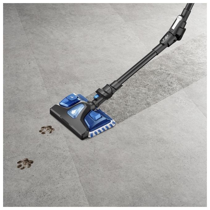 Rowenta RH20C0 X-Force Flex 9.60 Aspirapolvere a Bastone 2 in 1 Ciclonico 0,4 L 100 AW 60 min 83 dB colore Argento Blu