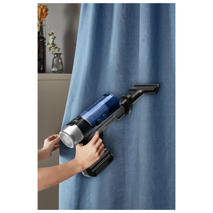 Rowenta RH20C0 X-Force Flex 9.60 Aspirapolvere a Bastone 2 in 1 Ciclonico 0,4 L 100 AW 60 min 83 dB colore Argento Blu