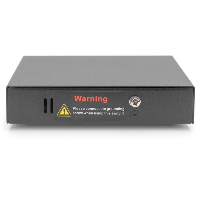 Digitus DN-95128-1 Estensore Gigabit 4PPoE 4 Porte PoE+ 60 W 100 m colore Nero