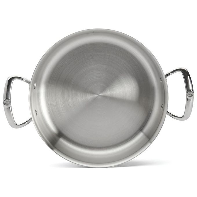 De Buyer 3741.28 Affinity Casseruola Bassa con Coperchio 28 cm Acciaio Inox 4,6 L Induzione colore Acciaio inossidabile