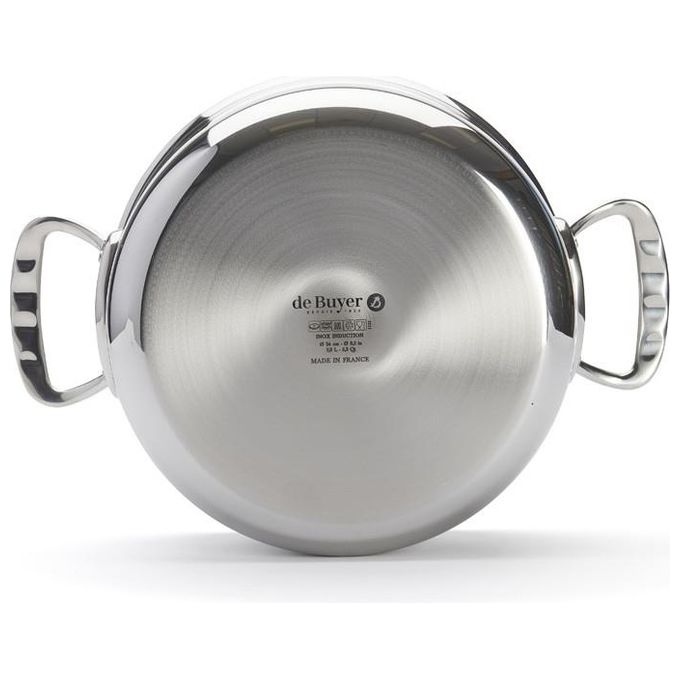 De Buyer Affinity Pentola per Arrosti Inox con Coperchio 24cm