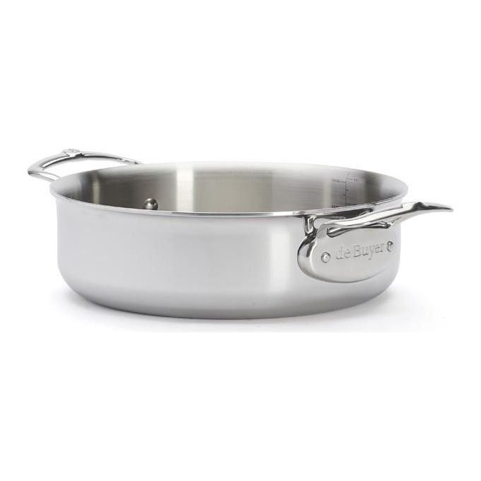 De Buyer Affinity Pentola Bassa con Coperchio 20cm