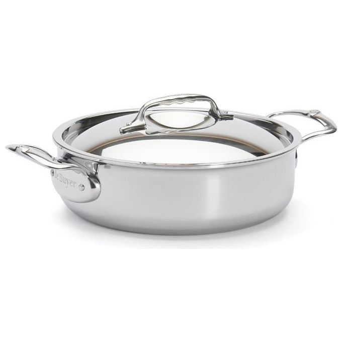 De Buyer Affinity Pentola Bassa con Coperchio 20cm