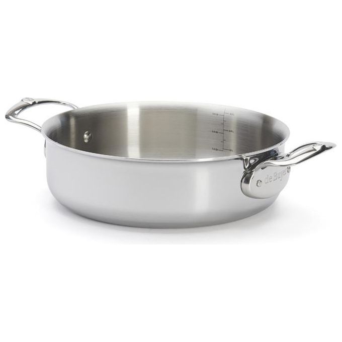 De Buyer Affinity Pentola Bassa con Coperchio 20cm