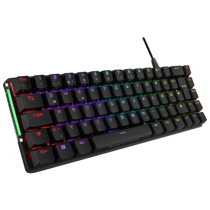 Asus 90MP0346-BKIA00 ROG Falchion Ace Tastiera Meccanica Gaming 65% Switch NX Red RGB Layout ITA USB-C colore Nero