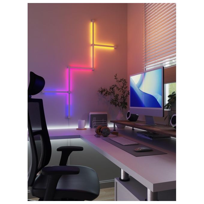 Nanoleaf NL59E00-3SN00 Lines Squared Expansion Pack 3 Pezzi RGB IP20 Dimmerabile colore Bianco