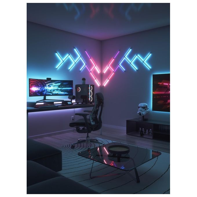 Nanoleaf NL59E00-3SN00 Lines Squared Expansion Pack 3 Pezzi RGB IP20 Dimmerabile colore Bianco